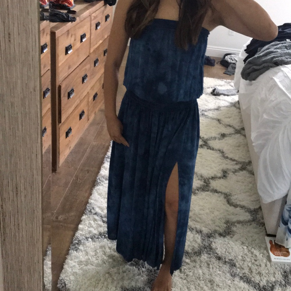 Blue life maxi dress